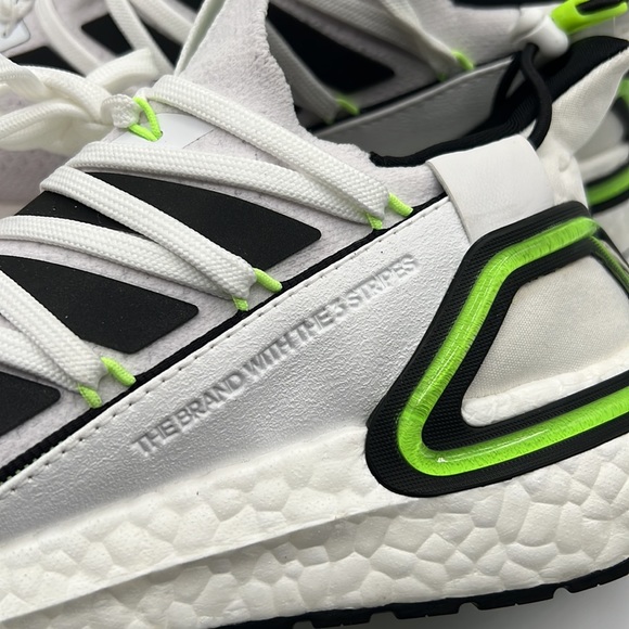 Adidas UltraBoost 20 Lab Mens Running Shoes Cloud White//Signal Green GY8108 - Picture 7 of 8